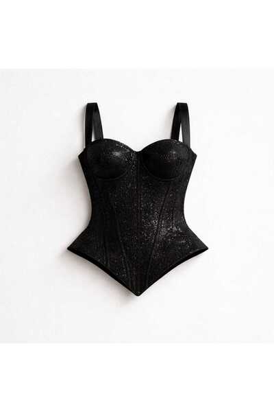 Zeynep Denlİ Payetli,V Korsaj Büstiyer