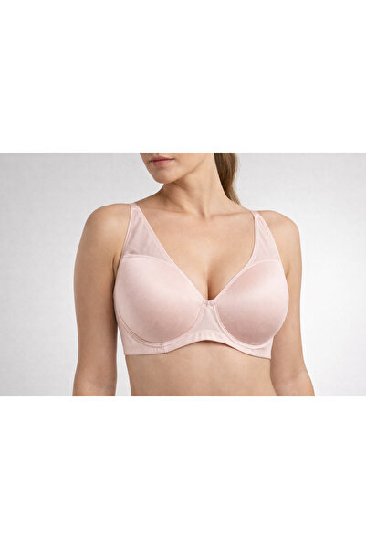 TAŞDELEN AVM Cansoy Lace Detailed C Cup Underwire Unpadded Gathered Bra