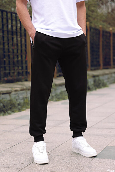 aziso Men's Zippered Sweatpants