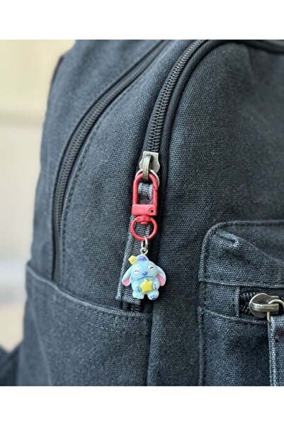 Winy Concept Stitch Figürlü Çanta Süsü Ve Anahtarlık - Yıldızlı Mavi Karakter...