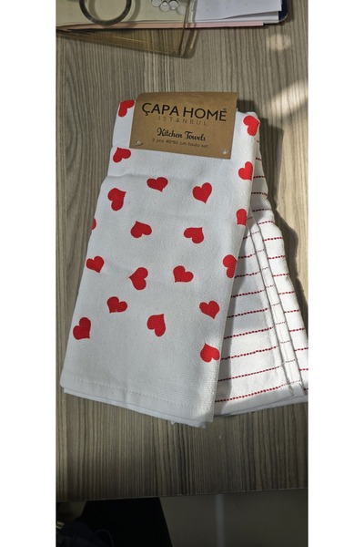 Çapa Home Diğital Baskılı %100 Pamuk 40*60 cm Vintage 2 li Mutfak Havlu Kurul...