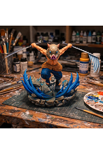 GM3dConcept Anime Inosuke Hashibira Figür – Demon Slayer 3D Baskı Koleksiyon ...