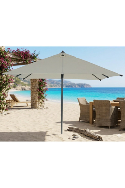 form outdoor Alubrella Güneş Şemsiyesi KREM Kumaş ANTRASİT Iskelet