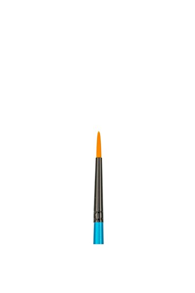 Bigpoint 111 Series Golden Synthetic Bristle Round Brush No: 2/0 X 12 Pieces