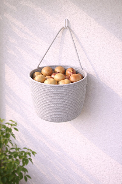 ÖRGÜM Basket for Potatoes and Onions Multi-Purpose Kitchen Organizer 20X18 cm...