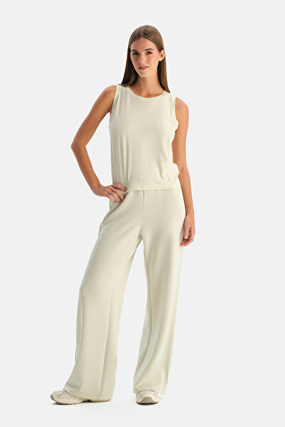 Dagi Side-Detachable Detail m Modal Mixed Pants