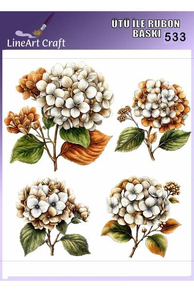 LİNEART Iron-On Rubon Transfer Printing & Fabric Transfer No:Rb533-30X30Cm