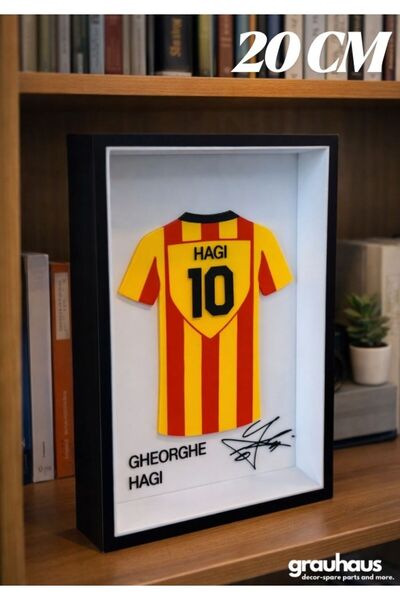 GRAUHAUS Легендарният футболист № 10 Георге Хаги – декоративна етажерка в жъл...