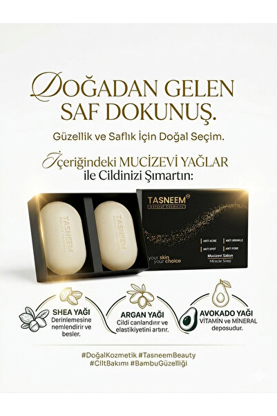 Tasneem Akne, Leke, Kırışıklık ve Gözenek Karşıtı 2’li Set
