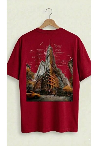 SİBELİZE Unisex Engineering Summit Architecture Behind the Scenes Printed T-S...