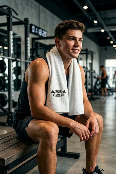 RunGear Up 100% Cotton Sports Fitness Towel - 600 Gsm Ultra Absorbent 50X100 ...