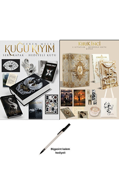 İndigo Kitap Kırık İnci 1 ve 2 Kutulu / Kuğu Kıyım simora Kutulu Ciltli Ceren...