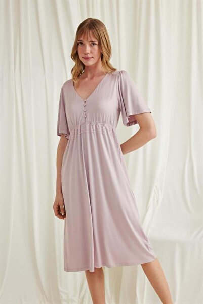 Generic Brand Pack of Lace Maternity Nightgowns with Buttons on the Front, Vi...