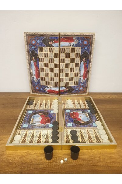 1000 çeşit hediye dünyası Plated backgammon
