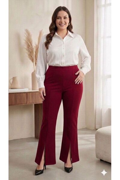 Vinola Plus size zara Crepe high quality comfortable cut pants