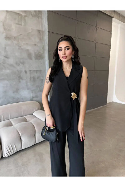 Göker Life Γυναικείο Αμάνικο Σετ Goker - Μαύρο