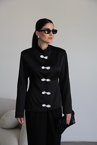 Julidress Napoleon Embroidery Buttoned Lined Padded Shoulders Premium Design ...