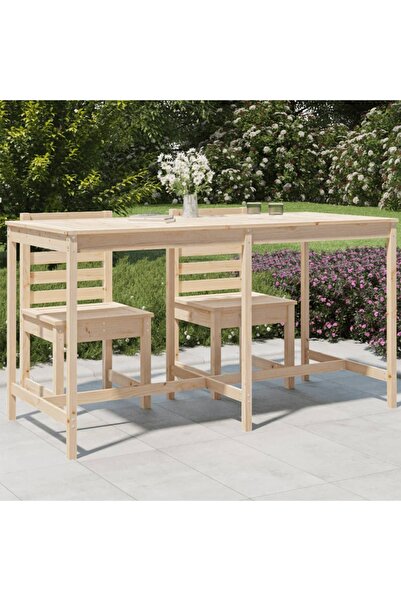 Concept Τραπέζι κήπου, 203,5x90x110 εκ., από μασίφ ξύλο πεύκου