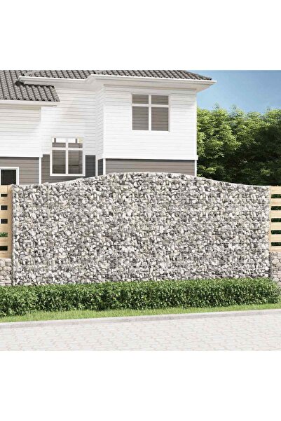 Concept Coș gabion arcuit, 400x50x180/200 cm, fier galvanizat