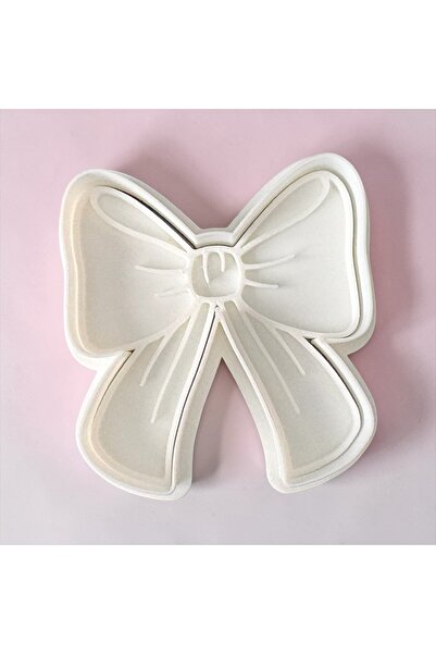 Major Hobi 3D Printing Bow Cookie Mold 8X8 cm Sugar Paste and Dough Cutter