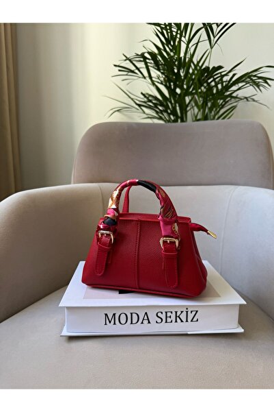 Moda Sekiz Women's Shawl with Accessories Mini Size Crisscross Straps Shoulde...