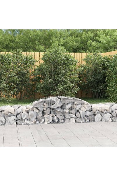 Concept Coșuri gabion arcuite, 25 buc., 300x50x40/60cm, fier galvanizat