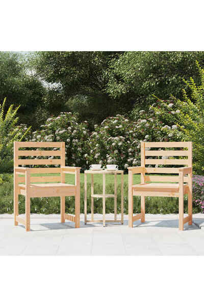 Concept Καρέκλες κήπου, 2 τεμ., 60x48x91 cm, από μασίφ ξύλο πεύκου