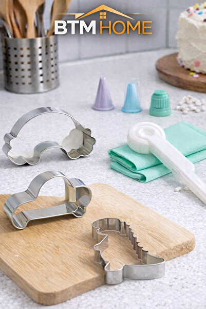 btm home Cake Mold and Cookie Mold Set, Multi-Purpose Pastry Cookie Dough Sha...