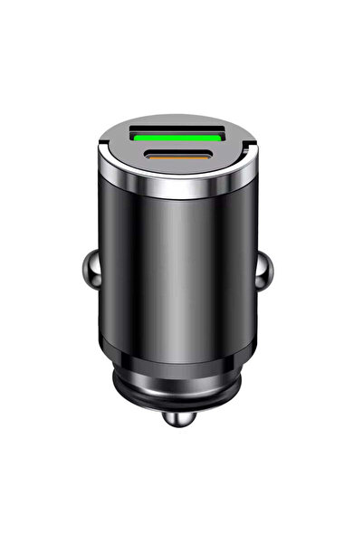 NO BRAND Încărcător auto Q-DC310, încărcare rapidă 30W, USB-C PD + USB QC3.0,...