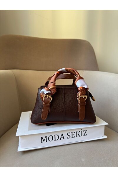 Moda Sekiz Women's Shawl with Accessories Mini Size Crisscross Straps Shoulde...