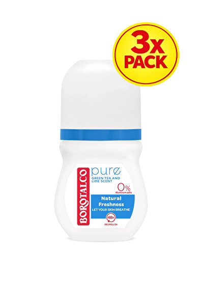 Borotalco 3x PACK Deodorant roll-on Pure Freshness 50ml