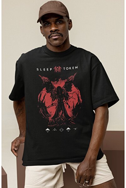 SEVBANO Dizajn Sleep Token Rock Metal Muzički Bend Tiskana Unisex Oversize Ma...