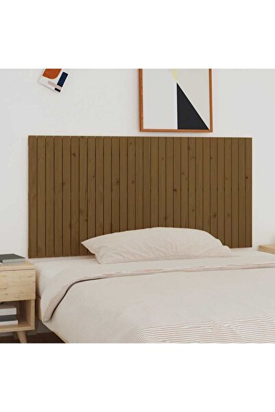 Concept Tăblie de pat pentru perete, maro miere, 185x3x90 cm, lemn pin