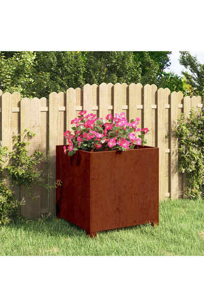 Concept Γλάστρα με πόδια, σκουριά, 42x40x43 cm, ατσάλι Corten