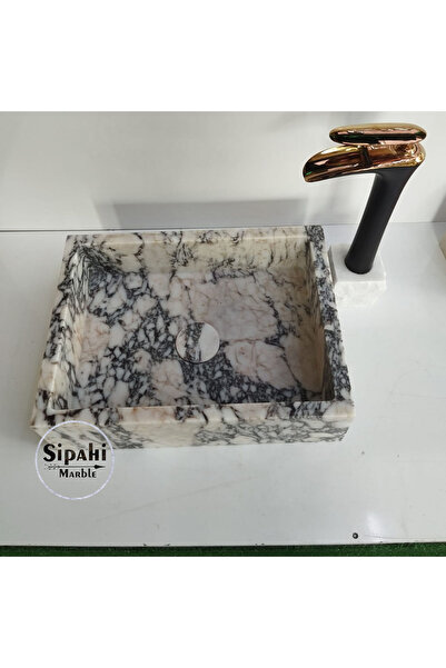 Empressco Menekşe Mermer Gizli Giderli Kare Lavabo