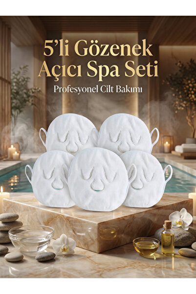 Femmelogy 5'li Gözenek Açıcı Hamam Spa Hissi Buharlı Yüz Maskesi Havlu Cilt B...