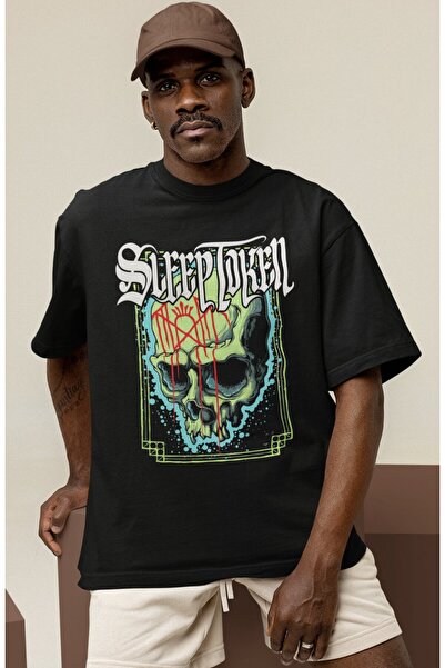 SEVBANO Dizajn Sleep Token Rock Metal Muzički Bend Tiskana Unisex Oversize Ma...
