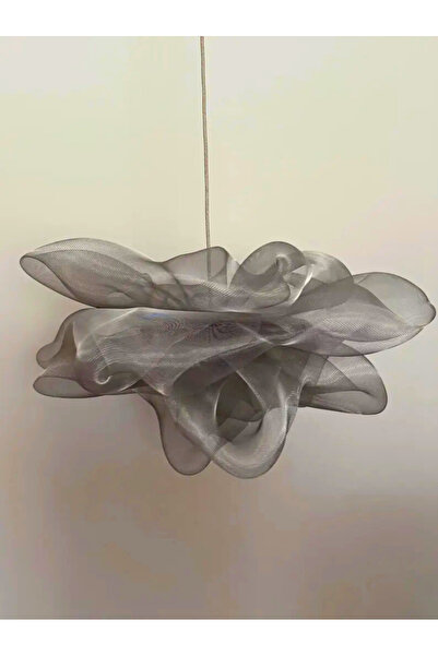 Arslan tekstil El Yapımı Gümüş File Sarkıt Lamba – Yemek Odası İçin Modern He...