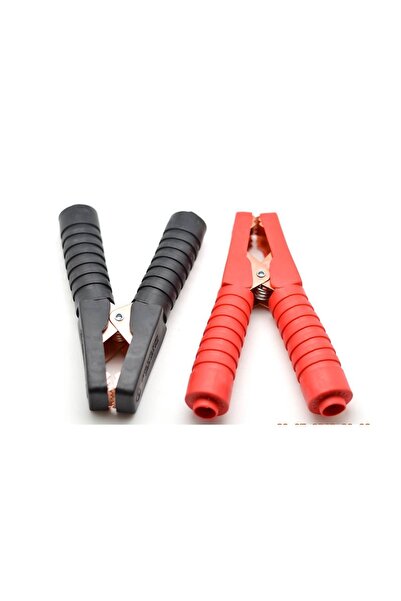 NO BRAND Set de 2 cleme crocodil izolate 500A – Cleme pentru măsurători elect...