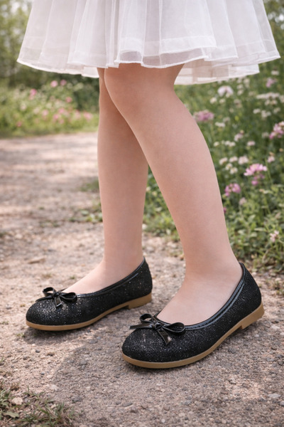 ALTUNTAŞ Rochie de seară confortabilă pentru fete, cu fundă, balerini balerin...