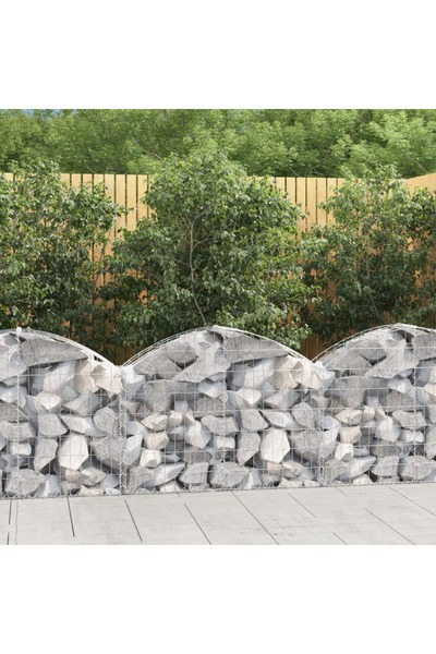 Concept Coș gabion arcuit, 100x30x60/80 cm, fier galvanizat
