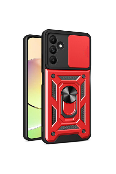 cepmoda حافظة سامسونج جالاكسي "M15" ذات الطبقة المزدوجة - حلقة، حامل، غطاء كا...