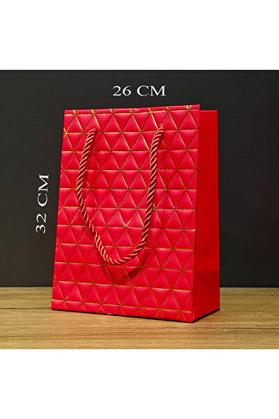 ForWhat Single Maxi Red Golden Bag for Office Home Office Gift