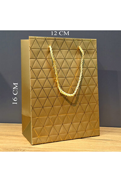 ForWhat Single Mini Golden Cardboard for Office Home Office Gift Bag Pieces