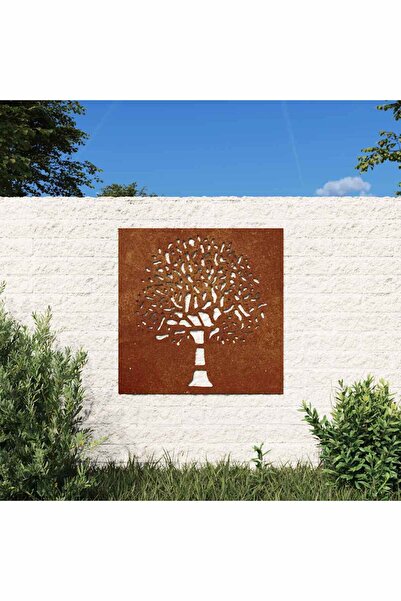 Concept Decor perete de grădină 55x55 cm design copac oțel Corten