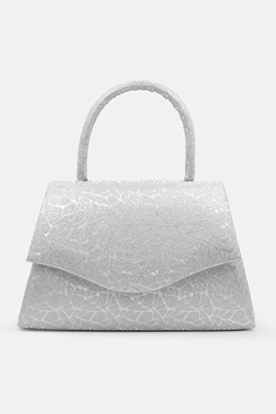 LikeMoon Silver Women's Bag Patterned Women's Evening Dresses Bag Portfolio o...