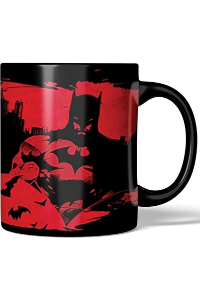 MECKSA Black Red Batman Design Mug