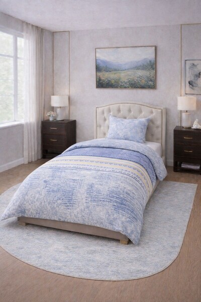 Federico Fabrizio دافني قطن لو مفرد طقم غطاء لحاف