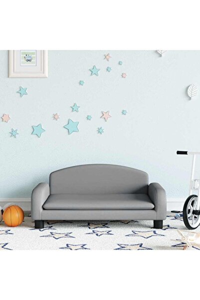 Concept Παιδικός καναπές, γκρι, 70x45x30 εκ., ύφασμα