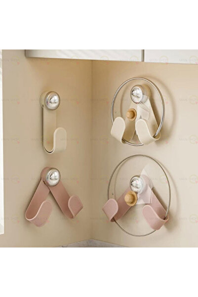 MAİN SHOP 4 Pieces of Suction Cup Pot Lid Holders, No Drilling Required, Pot ...